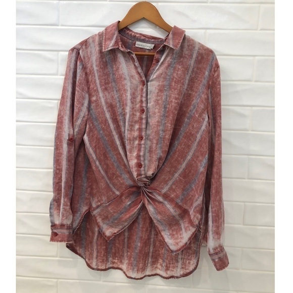 PAPER Crane Burnout Plaid shirt - Picture 3 of 8